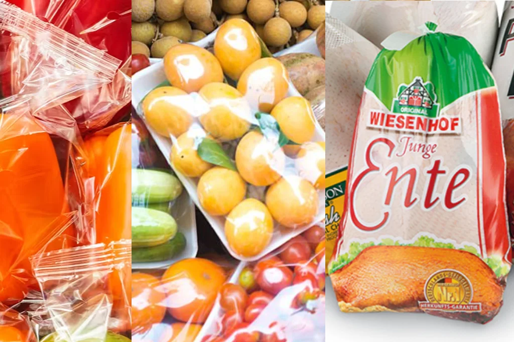vegetables with packaging